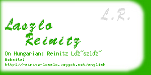 laszlo reinitz business card